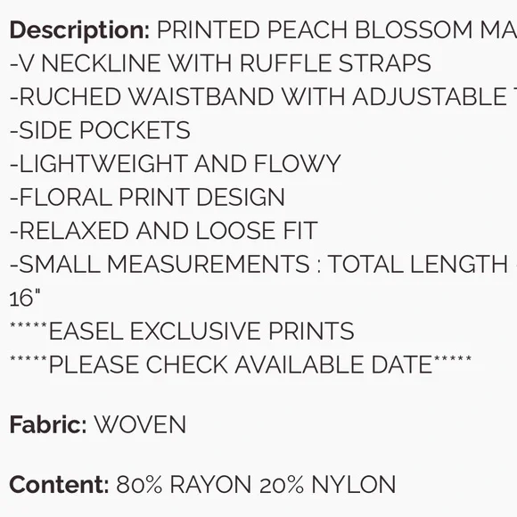 💕 NEW! Easel Floral Maxi Dress in Green and Pink - Picture 6 of 6